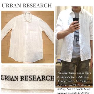 アーバンリサーチ(URBAN RESEARCH)のURBAN RESEARCHリネン七分袖シャツ送料込(シャツ)