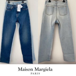 マルタンマルジェラ(Maison Martin Margiela)のメゾンマルジェラ新品メンズ ダブルウエスト　デニム29スプライスドジーンズ(デニム/ジーンズ)