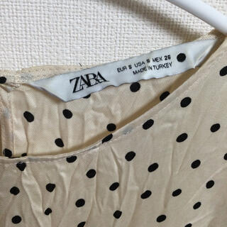 ZARA - ZARA シワ加工ワンピース ドット Sの通販 by daisys shop 