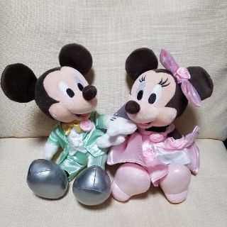 ディズニー(Disney)のゆん様専用　ミッキー&ミニー　ウェディングぬいぐるみ(キャラクターグッズ)