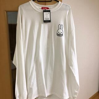 キューン(CUNE)のCUNE ロングTシャツ　ホワイトXL(Tシャツ/カットソー(七分/長袖))