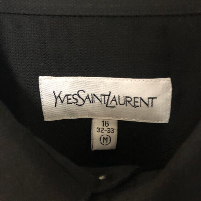 Saint Laurent(サンローラン)の【極美品】YSL イヴサンローラン 春 夏 シャツ 長袖 黒 ポリエステル メンズのトップス(シャツ)の商品写真