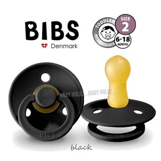【Black】正規品♥BIBS おしゃぶり1個 (6-18ヶ月)(その他)