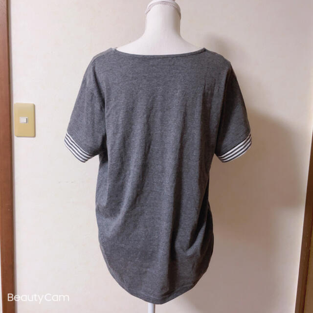 大きいサイズ☆グレーTシャツ レディースのトップス(Tシャツ(半袖/袖なし))の商品写真