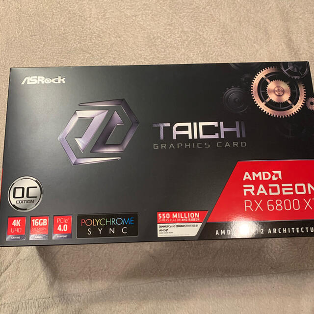 PC/タブレット【開封未使用】ASRock RX6800xt taichi