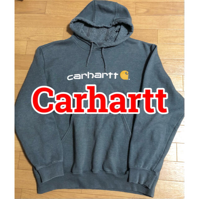 carhartt(カーハート)のnico様）カーハート メキシコ製 ロゴプリント プルオーバー パーカー メンズのトップス(パーカー)の商品写真