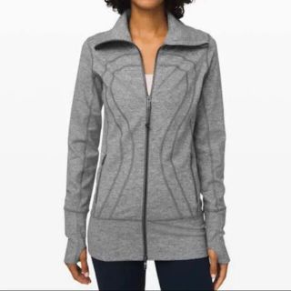 ルルレモン(lululemon)のLululemon ルルレモン　In Stride Jacket  杢グレー　6(パーカー)