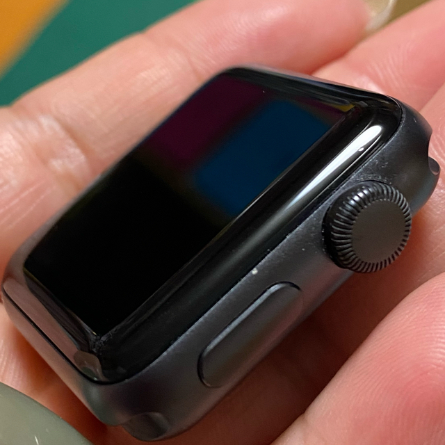 Apple Watch(アップルウォッチ)のApple Watch series3 38mm GPSモデル　スペースグレイ スマホ/家電/カメラのスマホアクセサリー(その他)の商品写真