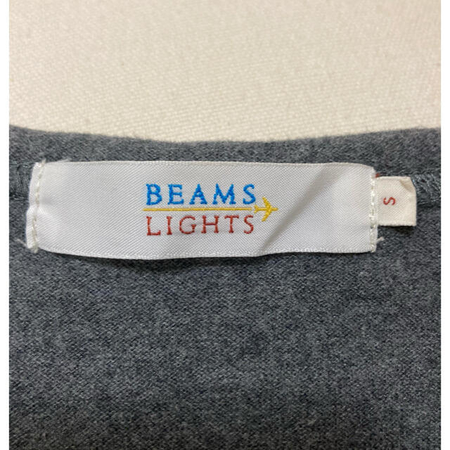 BEAMS(ビームス)のBEAMS カットソー　Vネック　グレー  メンズのトップス(Tシャツ/カットソー(七分/長袖))の商品写真