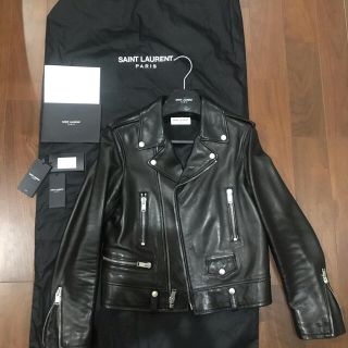 サンローラン(Saint Laurent)のサンローラン　L01 レザーライダースジャケット(ライダースジャケット)