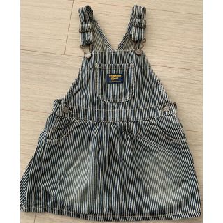 オシュコシュ(OshKosh)のOshKosh オシュコシュ　オーバーオール　ワンピース　ヒッコリー　100cm(ワンピース)