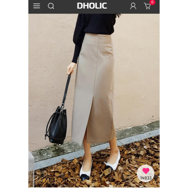 dholic(ディーホリック)の専用/DHOLIC スリットHラインスカート 新品 レディースのスカート(ロングスカート)の商品写真