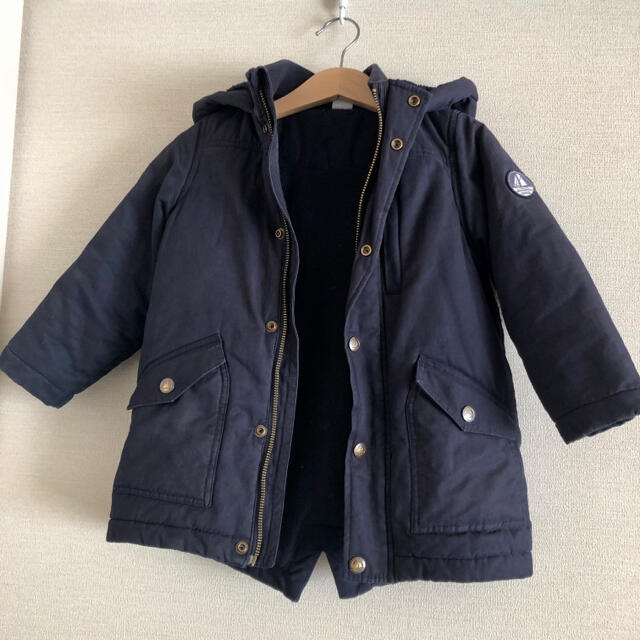 PETIT BATEAU(プチバトー)の【かれん様専用】プチバトー コート　3歳　95cm キッズ/ベビー/マタニティのキッズ服女の子用(90cm~)(コート)の商品写真