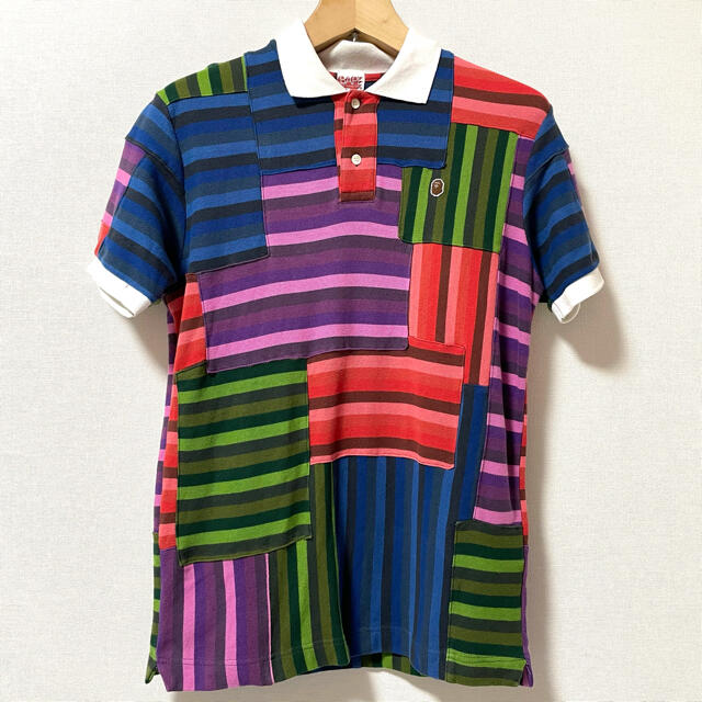 クーポンで半額☆2280円! A Bathing Ape クレイジカラー ポロシャツ