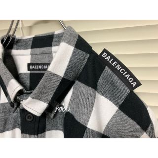 Balenciaga - 新品【 BALENCIAGA 】タブ フランネル チェックシャツ 39 ...