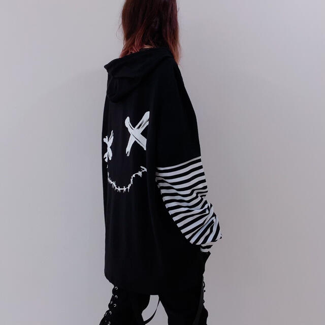 NieR LONG SLEEVE LAYERED HOODIE カットソー レディースのトップス(カットソー(長袖/七分))の商品写真