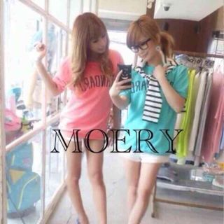 モエリー(MOERY)のmoery 半袖 ロゴスウェット 男女兼用(トレーナー/スウェット)