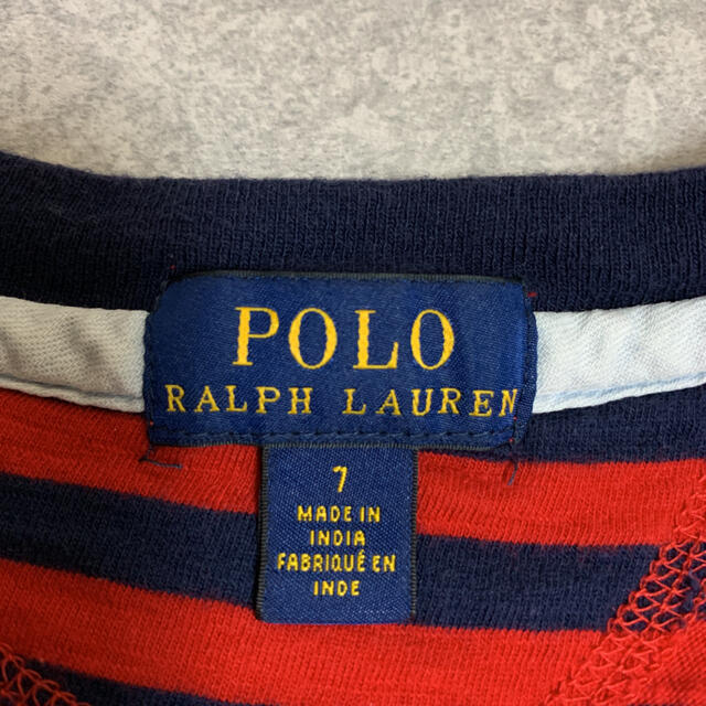 Ralph Lauren(ラルフローレン)のラルフローレン　ボーダー カットソー　120〜130サイズ キッズ/ベビー/マタニティのキッズ服男の子用(90cm~)(Tシャツ/カットソー)の商品写真