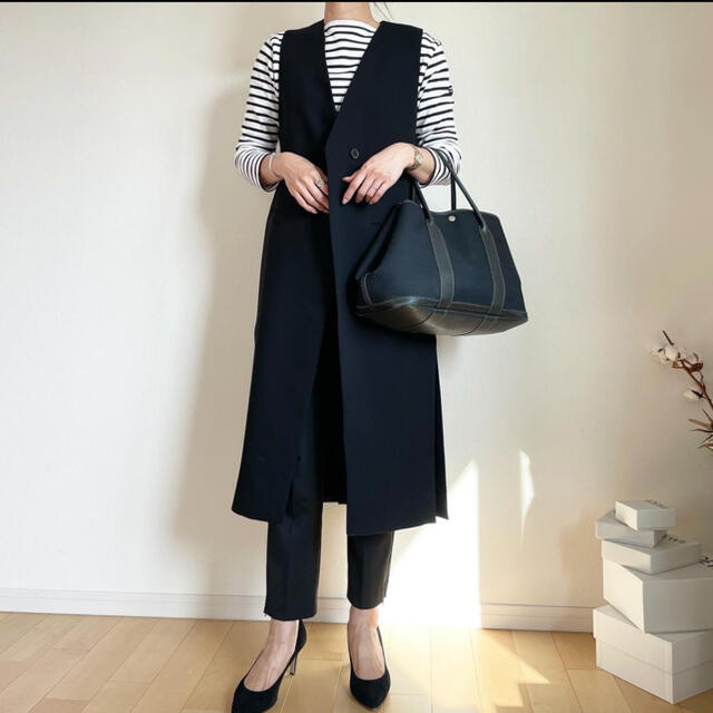 ZARA(ザラ)の＊2021SS＊ZARA ボタン留めロング丈 ベスト レディースのトップス(ベスト/ジレ)の商品写真