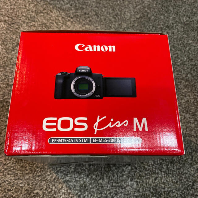 【新品未使用】Canon EOS KISS M Wズームキット BK