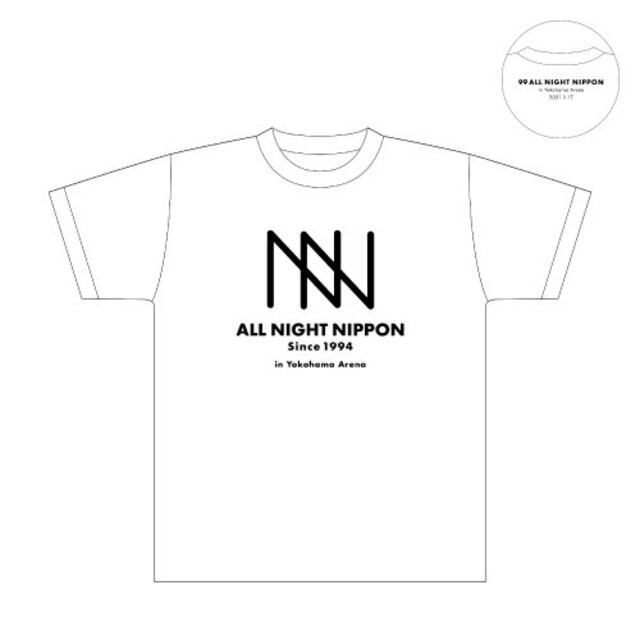 ナインティナイン オールナイトニッポン Tシャツ(メンズL)