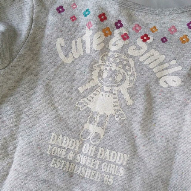 daddy oh daddy(ダディオーダディー)のダディオダディ ワンピース キッズ グレー キッズ/ベビー/マタニティのキッズ服女の子用(90cm~)(ワンピース)の商品写真