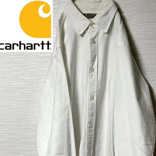 カーハート(carhartt)のCarhartt シャツ　古着　ビッグサイズ　90s 白(シャツ)