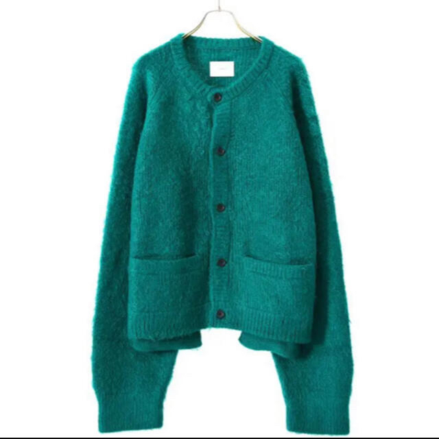 トップスstein 20AW mohair cardigan green