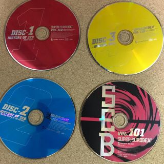 スーパーユーロビート　ケース無しCD ４枚(クラブ/ダンス)