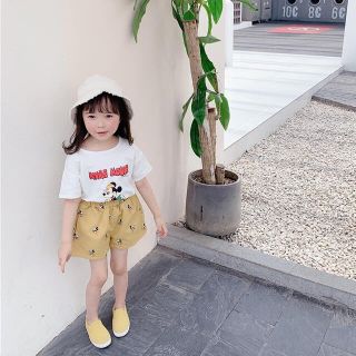 ザラキッズ(ZARA KIDS)の新品 ディズニー ミッキー コットン ショートパンツ 90サイズ(パンツ/スパッツ)