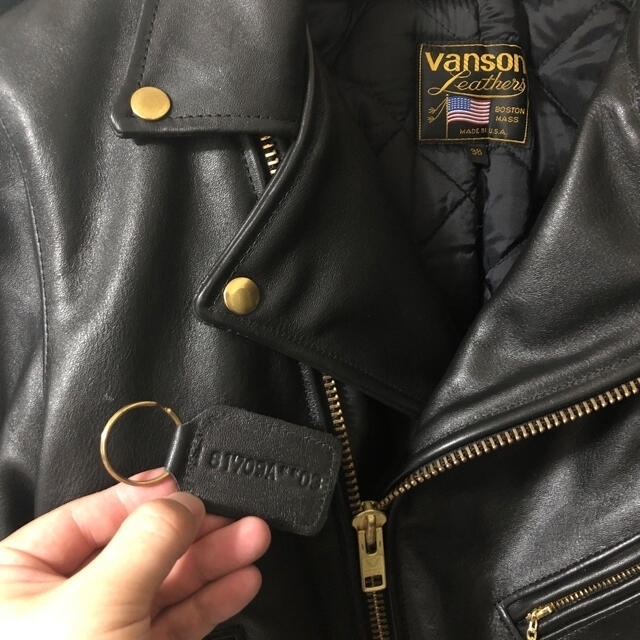 VANSON(バンソン)の極美品　バンソン C2 メンズのジャケット/アウター(ライダースジャケット)の商品写真