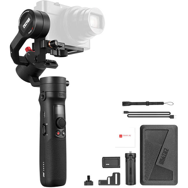 ほぼ新品】ZHIYUN CRANE M2 3軸手持ちジンバルスタビライザー-