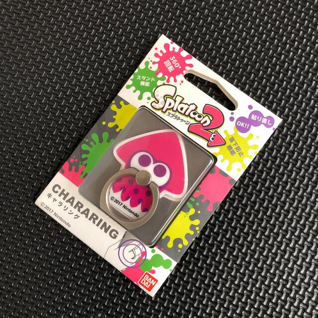 BANDAI(バンダイ)のスプラトゥーン2 キャラリング ピンク スマホ/家電/カメラのスマホアクセサリー(その他)の商品写真