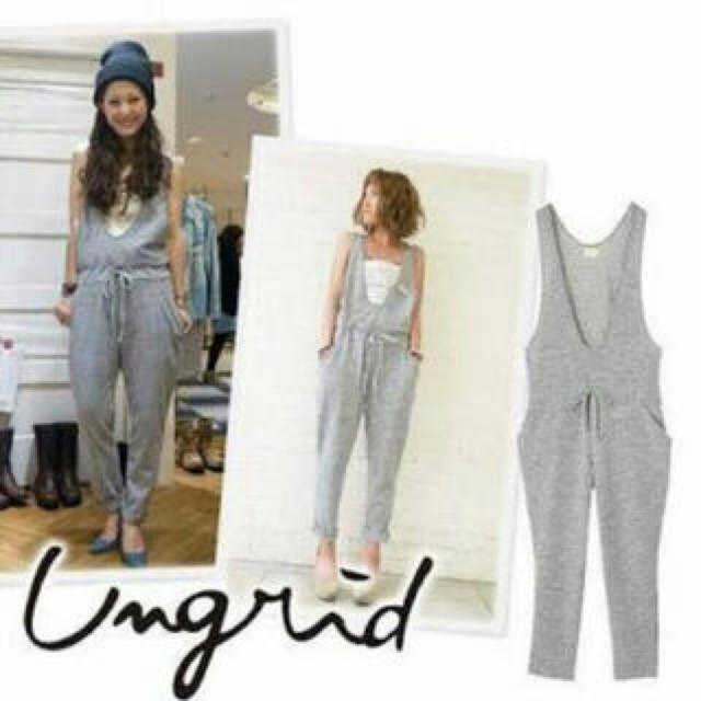 Ungrid(アングリッド)の【nozo様専用】ungrid＊スウェット＊オールインワン レディースのパンツ(オールインワン)の商品写真