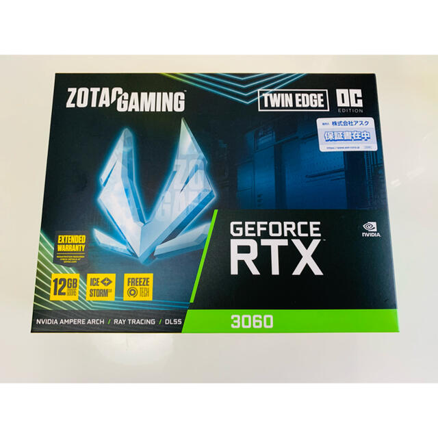 【超希少】ZOTAC製RTX3060 グラフィックボード