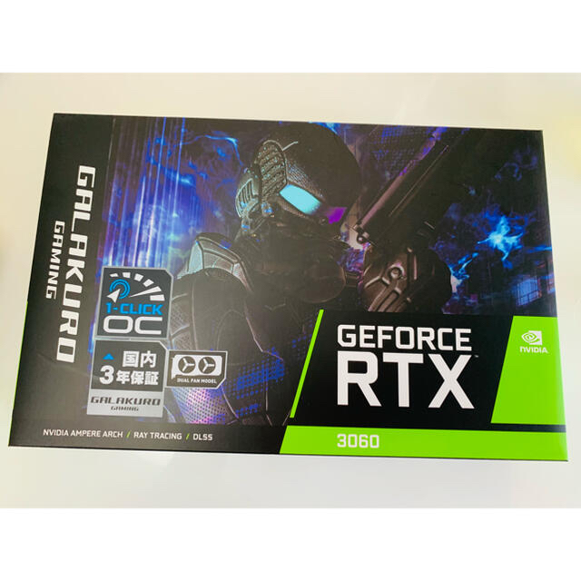 新品未開封玄人志向GALAKURO RTX3060