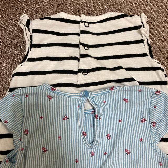 carter's(カーターズ)のcarter's女の子サンスーツ2枚セット キッズ/ベビー/マタニティのベビー服(~85cm)(ロンパース)の商品写真