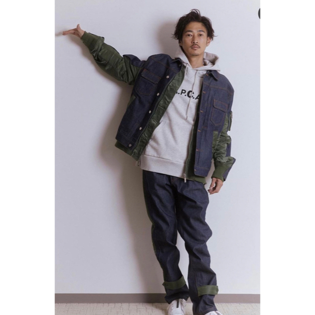 3/19発売 sacai x apc コラボデニムジャケット サイズM 新品 日替わり