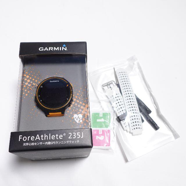 GARMIN(ガーミン)の■Garmin　forathlete 235j　オレンジ　箱、付属品セット メンズの時計(腕時計(デジタル))の商品写真