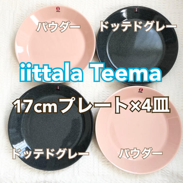 iittala Teema 17cm イッタラ　ティーマ　パウダードッテドグレーカラー食器