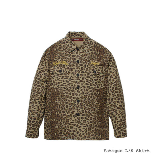 最終値引き supreme leopard jacket s