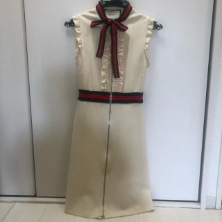 グッチ(Gucci)のGUCCI 正規品 ジャージドレス XS(ひざ丈ワンピース)