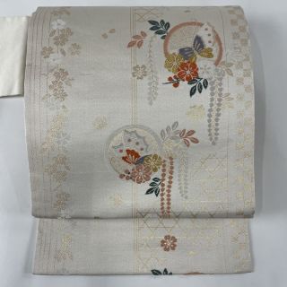 名古屋帯 秀品 正絹 【中古】(帯)