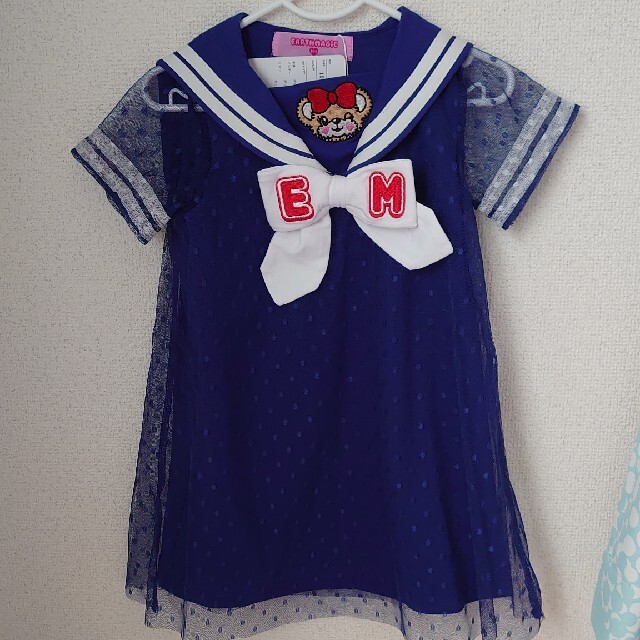 EARTHMAGIC(アースマジック)のアースマジックセーラーワンピ キッズ/ベビー/マタニティのキッズ服女の子用(90cm~)(ワンピース)の商品写真