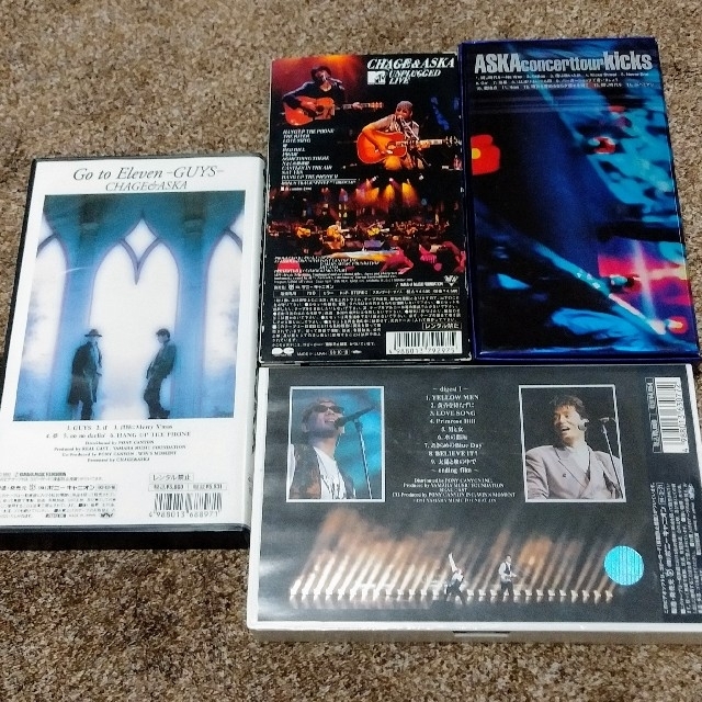 CHAGE＆ASKA　チャゲ＆アスカ　VHS ビデオ　４本セット