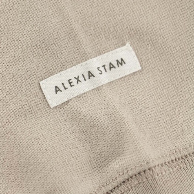 ALEXIA STAM(アリシアスタン)のBack Logo Long Sleeve Tee Greige　アリシアスタン レディースのトップス(Tシャツ(長袖/七分))の商品写真