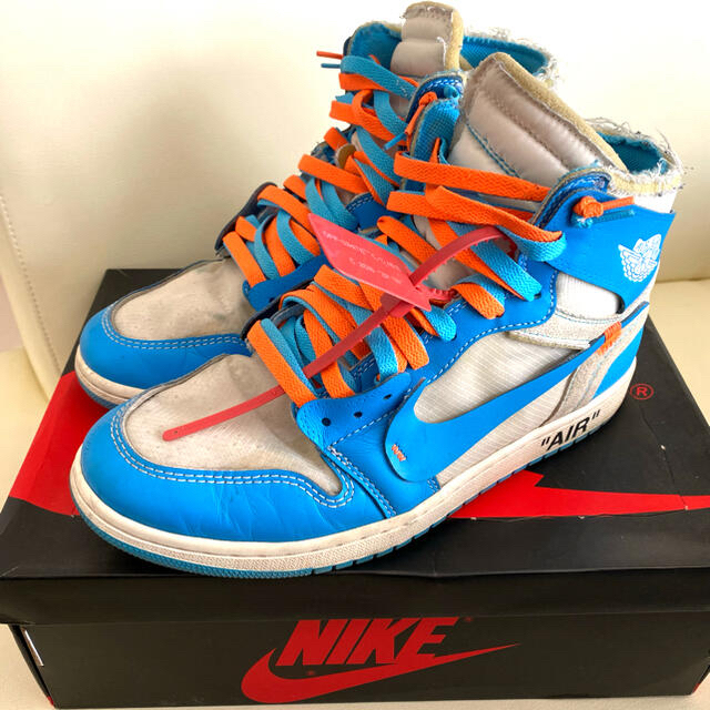 Off-White NIKE AIR JORDAN1 UNC 28cm 傷汚有