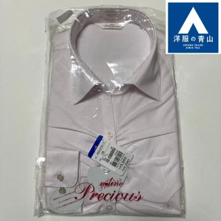 アオヤマ(青山)の【新品】n-line Preciousスキッパーカラーギャザーブラウス洋服の青山(シャツ/ブラウス(長袖/七分))