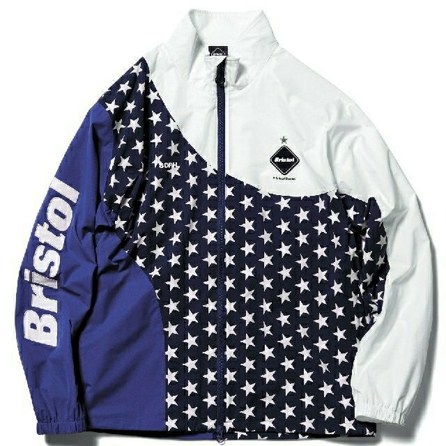 F.C.Real Bristol STAR JACKET NAVY Lナイロンジャケット