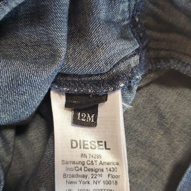 DIESEL(ディーゼル)のディーゼル DIESEL ワンピ80 12M キッズ/ベビー/マタニティのベビー服(~85cm)(ワンピース)の商品写真